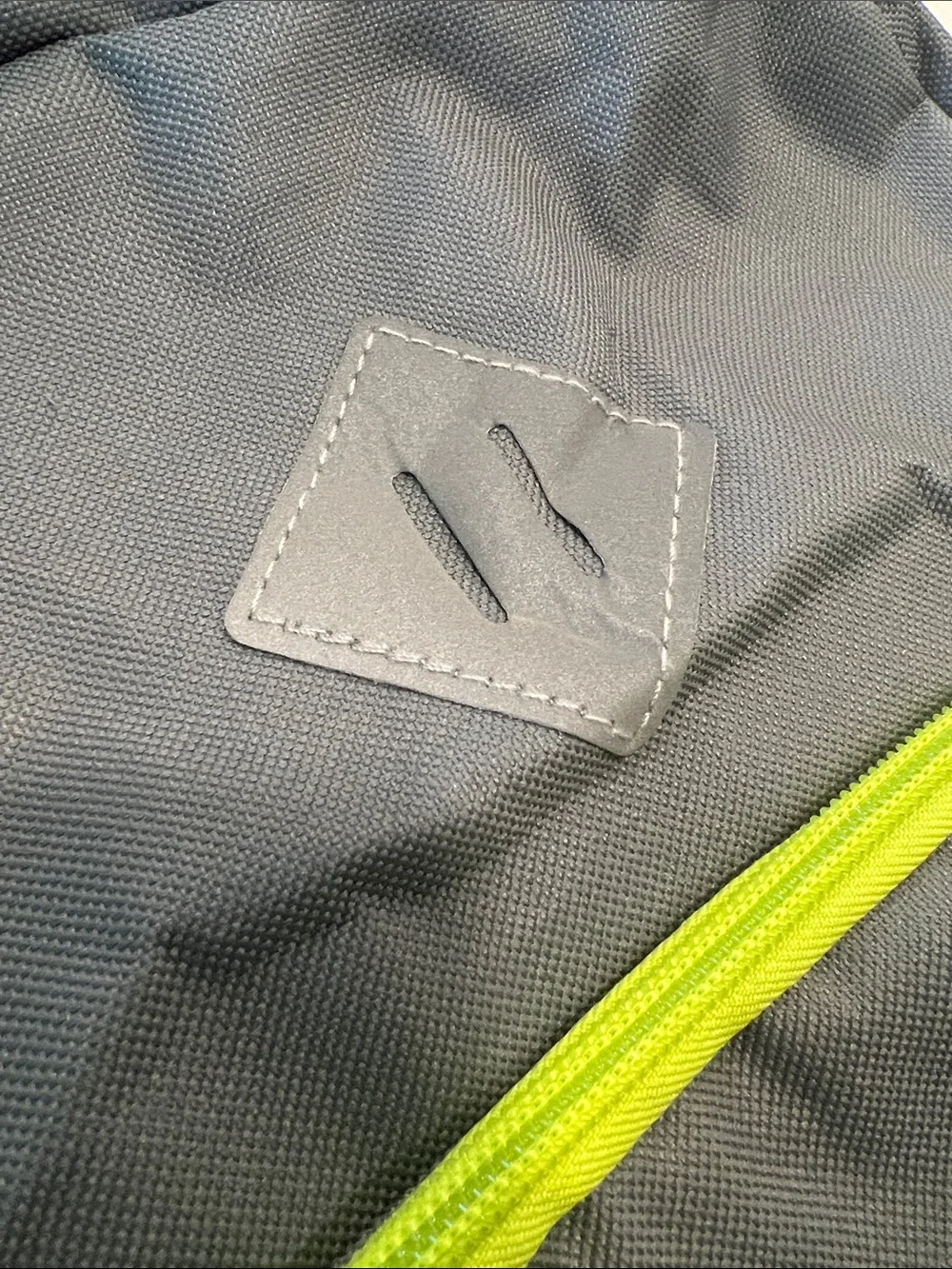 Gray and Neon Yellow Accent Backpack for Men